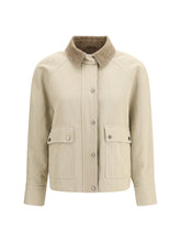 BRUNELLO CUCINELLI 44 cotton-linen canvas jacket 
