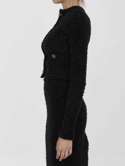 BALENCIAGA S cropped cardigan in tweed
