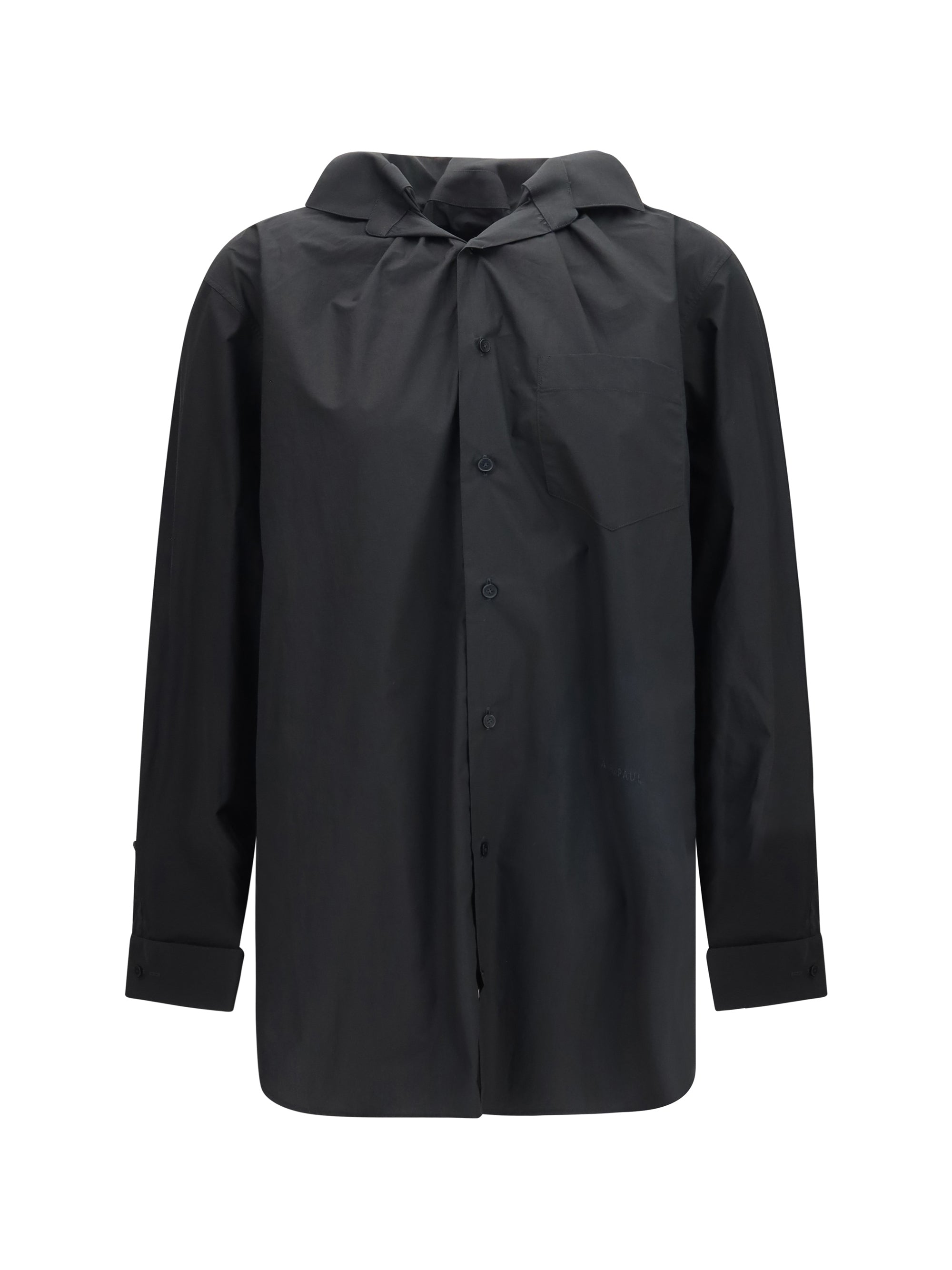 shirt with elasticated collar