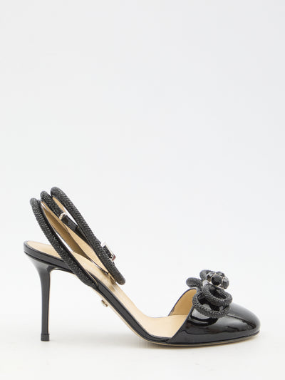 MACH&MACH 37½ double bow closed toe sandals
