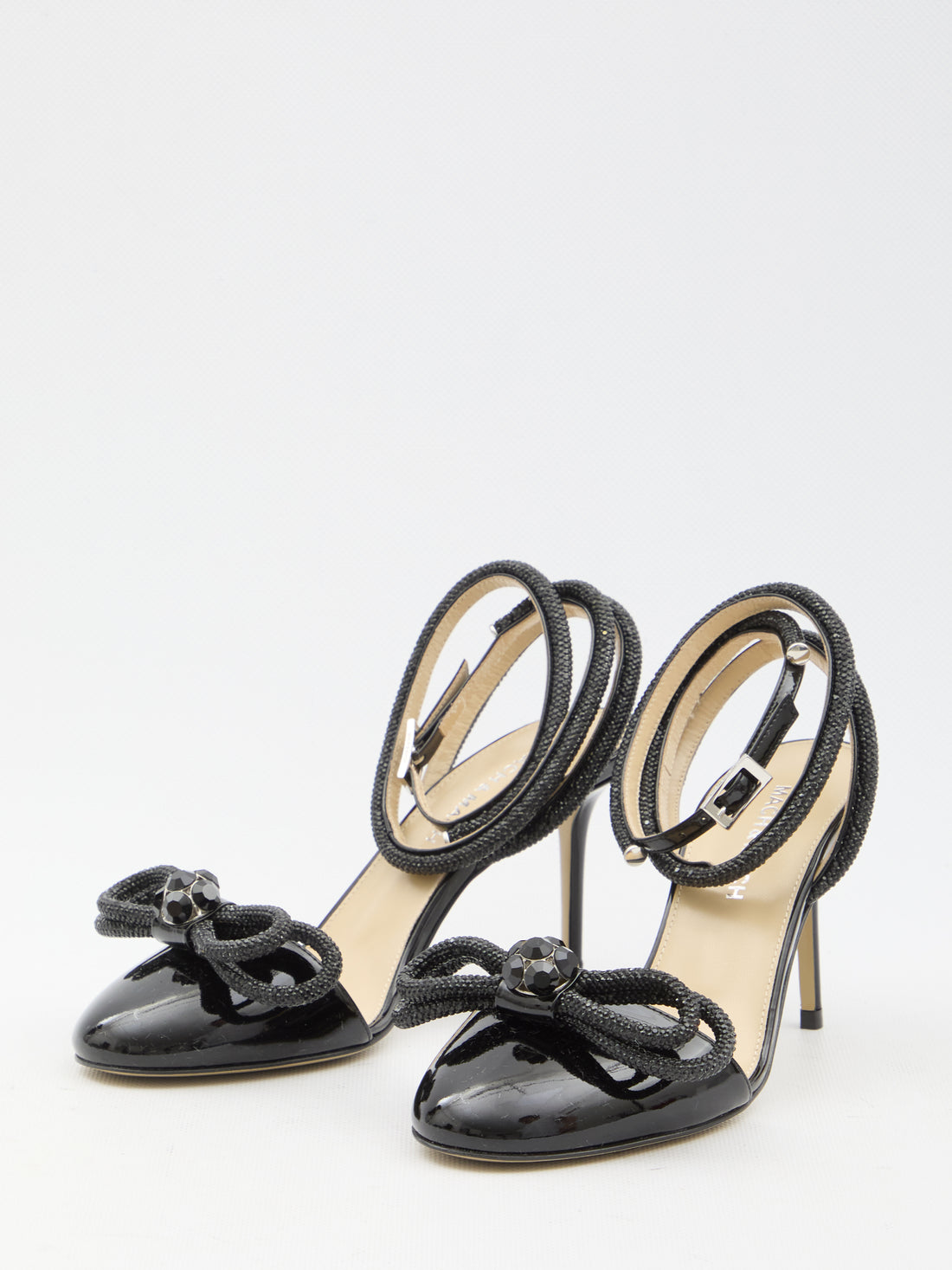 MACH&amp;MACH 36 double bow closed toe sandals