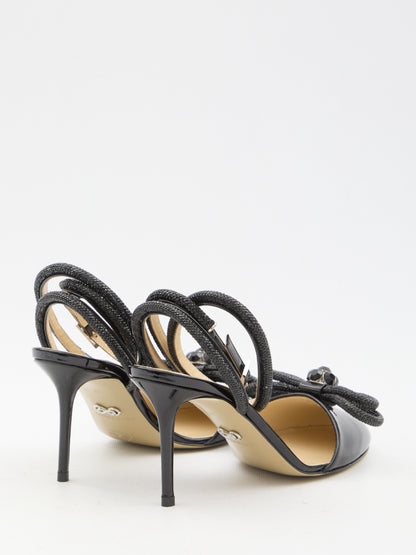 MACH&amp;MACH 36 double bow closed toe sandals