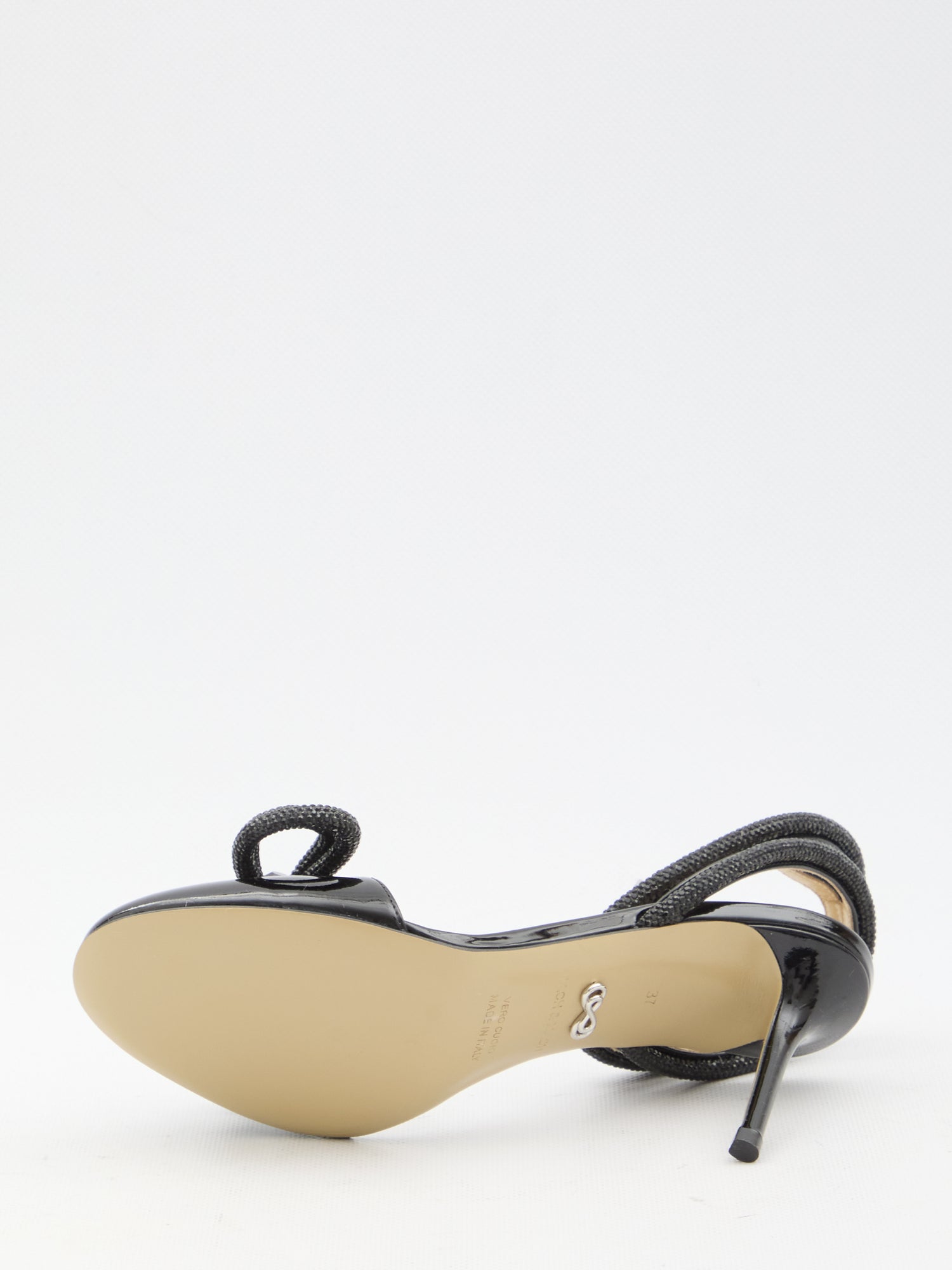 MACH&amp;MACH 36 double bow closed toe sandals