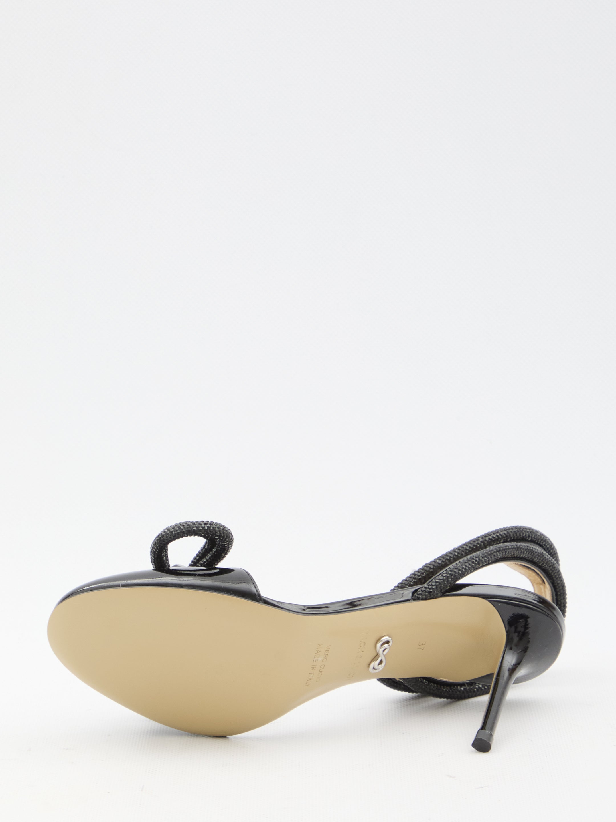 MACH&amp;MACH 36 double bow closed toe sandals