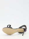 double bow closed toe sandals