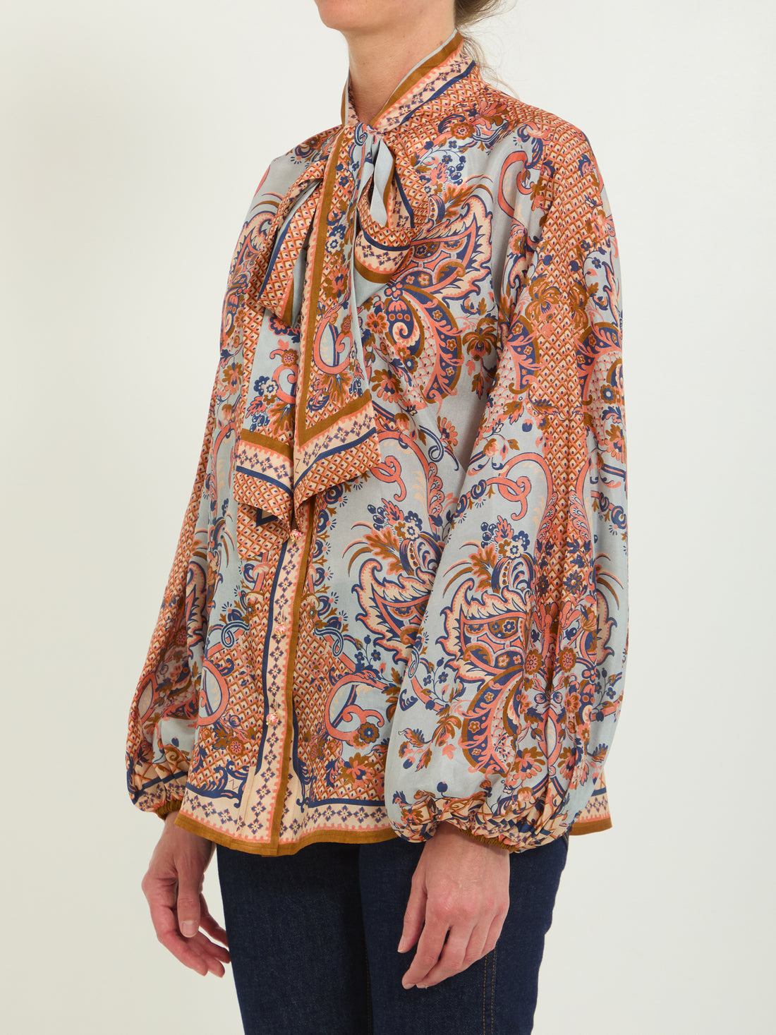 ZIMMERMANN 0 aster tie neck blouse