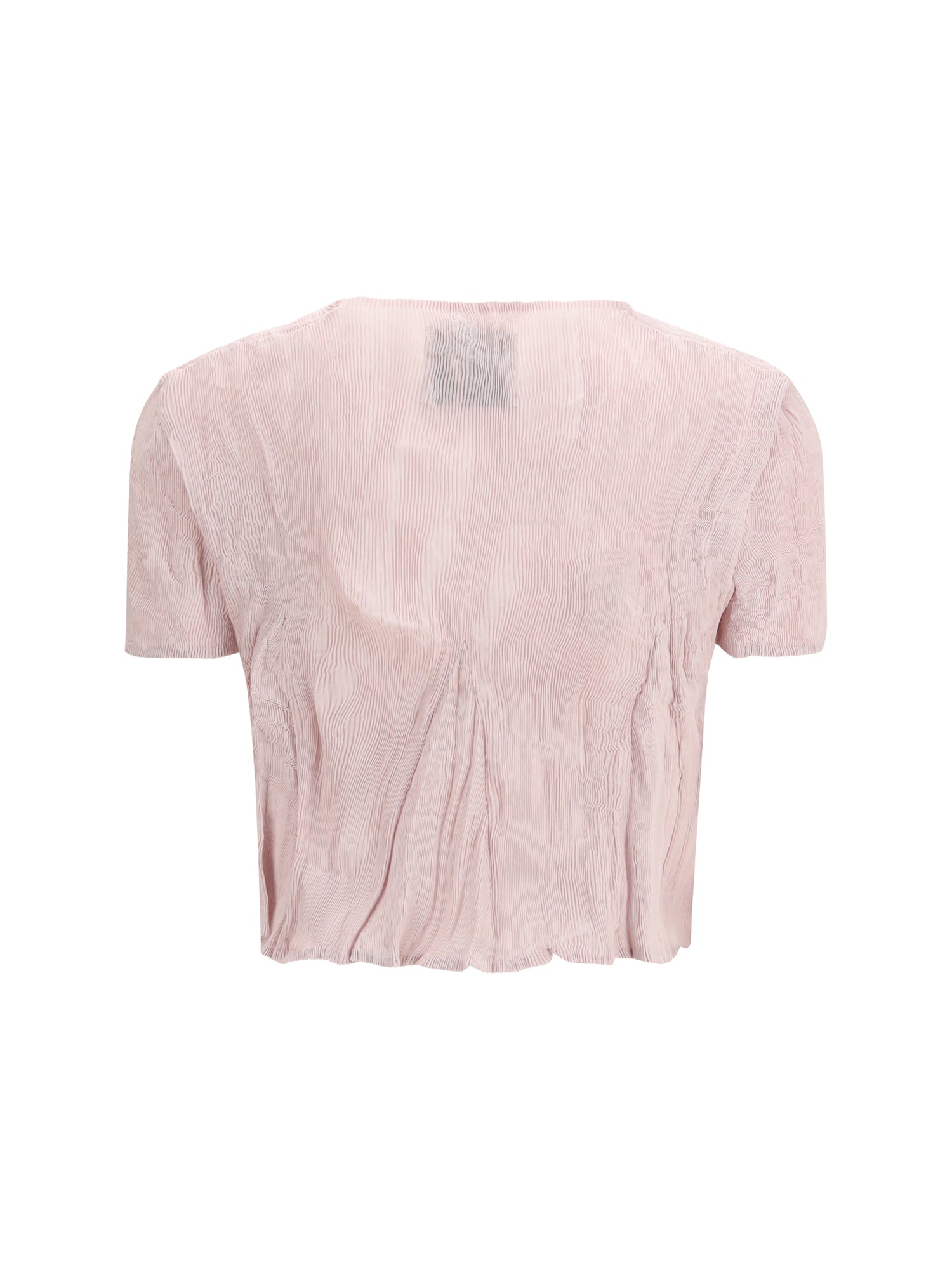 GONGDID DESIGN OS short-sleeved pleated top