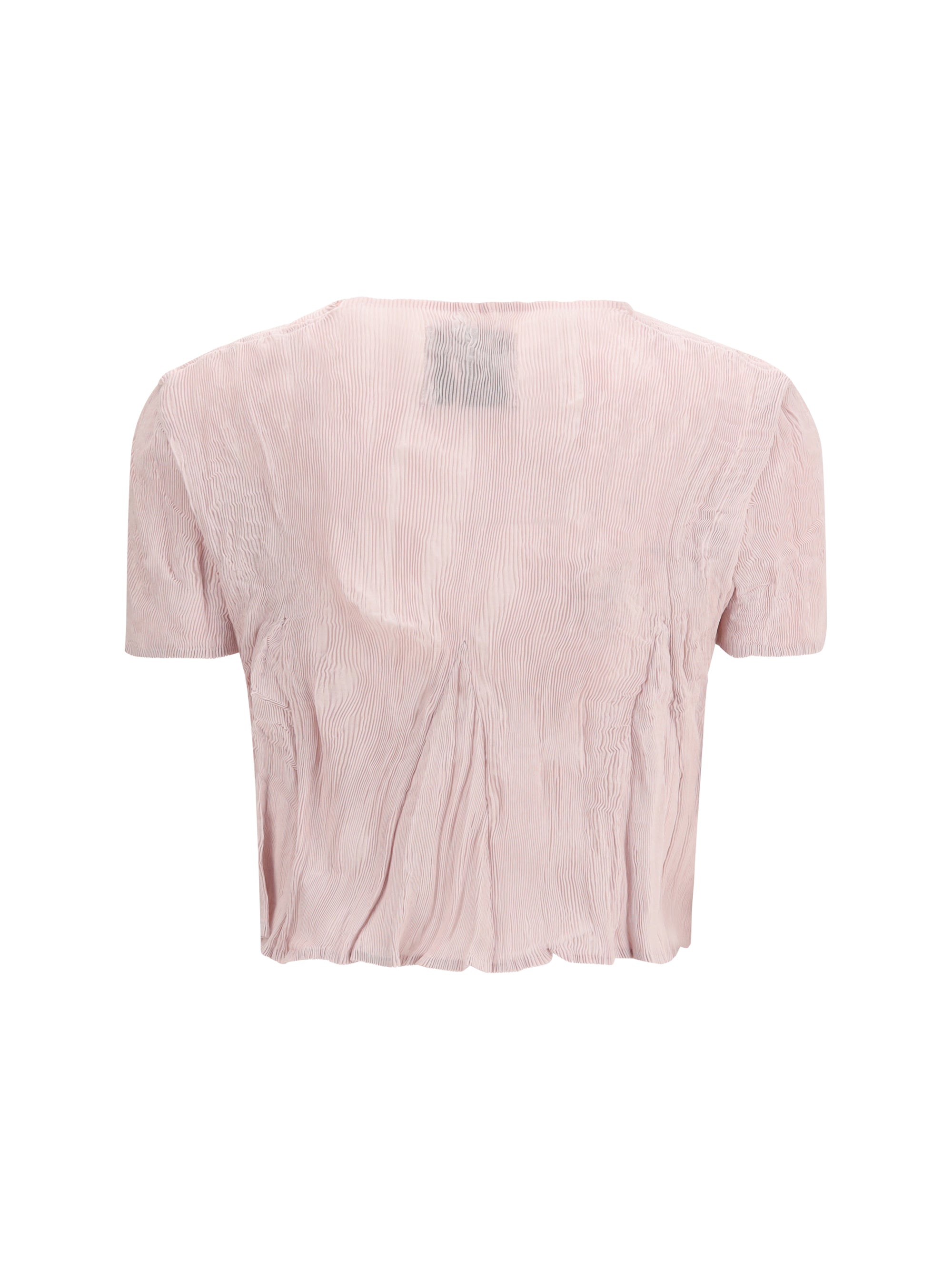 GONGDID DESIGN OS short-sleeved pleated top