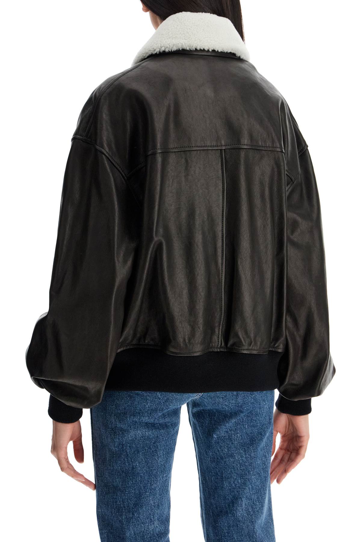 leather shellar jacket