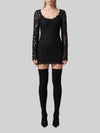 mini dress in cordonnet lace