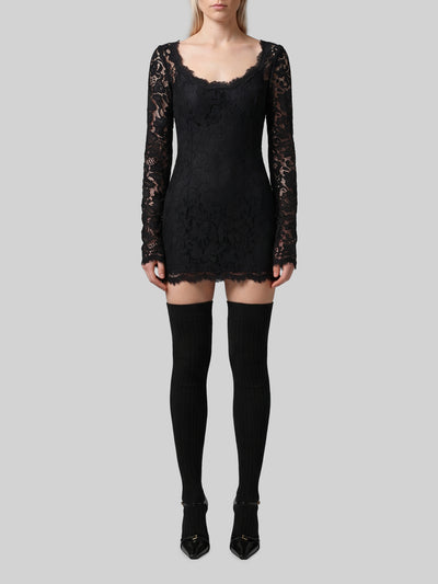 mini dress in cordonnet lace