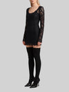 mini dress in cordonnet lace