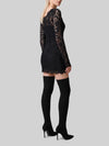 mini dress in cordonnet lace