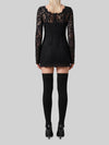 mini dress in cordonnet lace