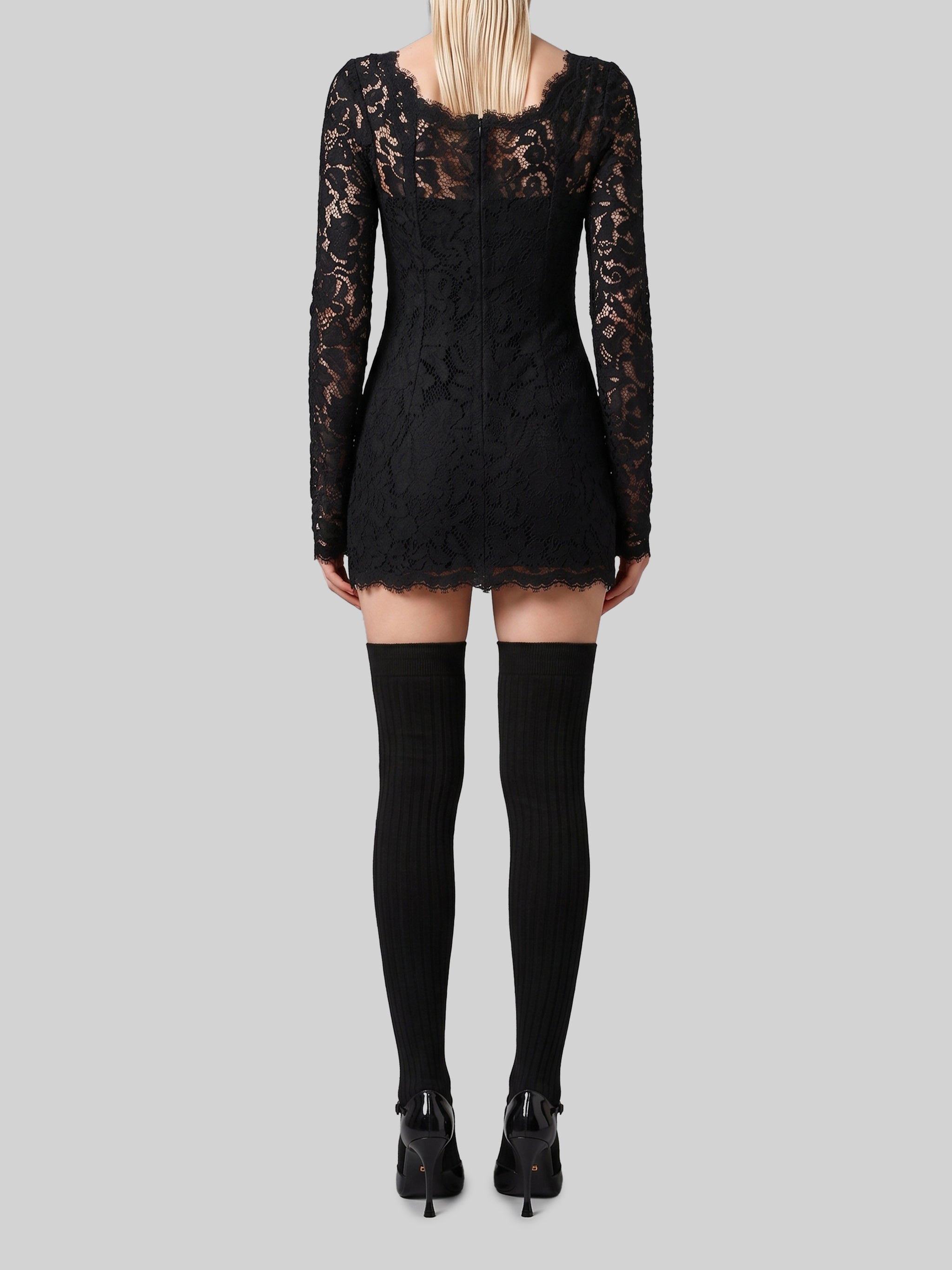 mini dress in cordonnet lace