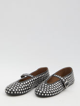 ALAIA 37 ballerina flats with rhinestones
