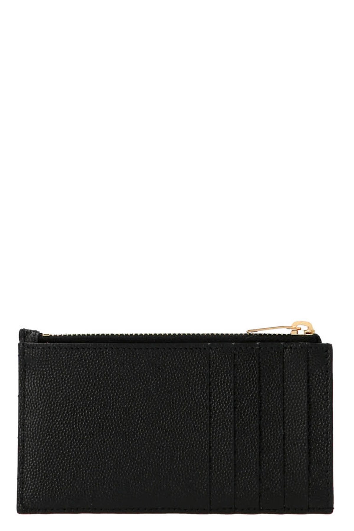 monogram card case in grain de poudre matelassé leather