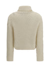alpaca-blend turtleneck sweater