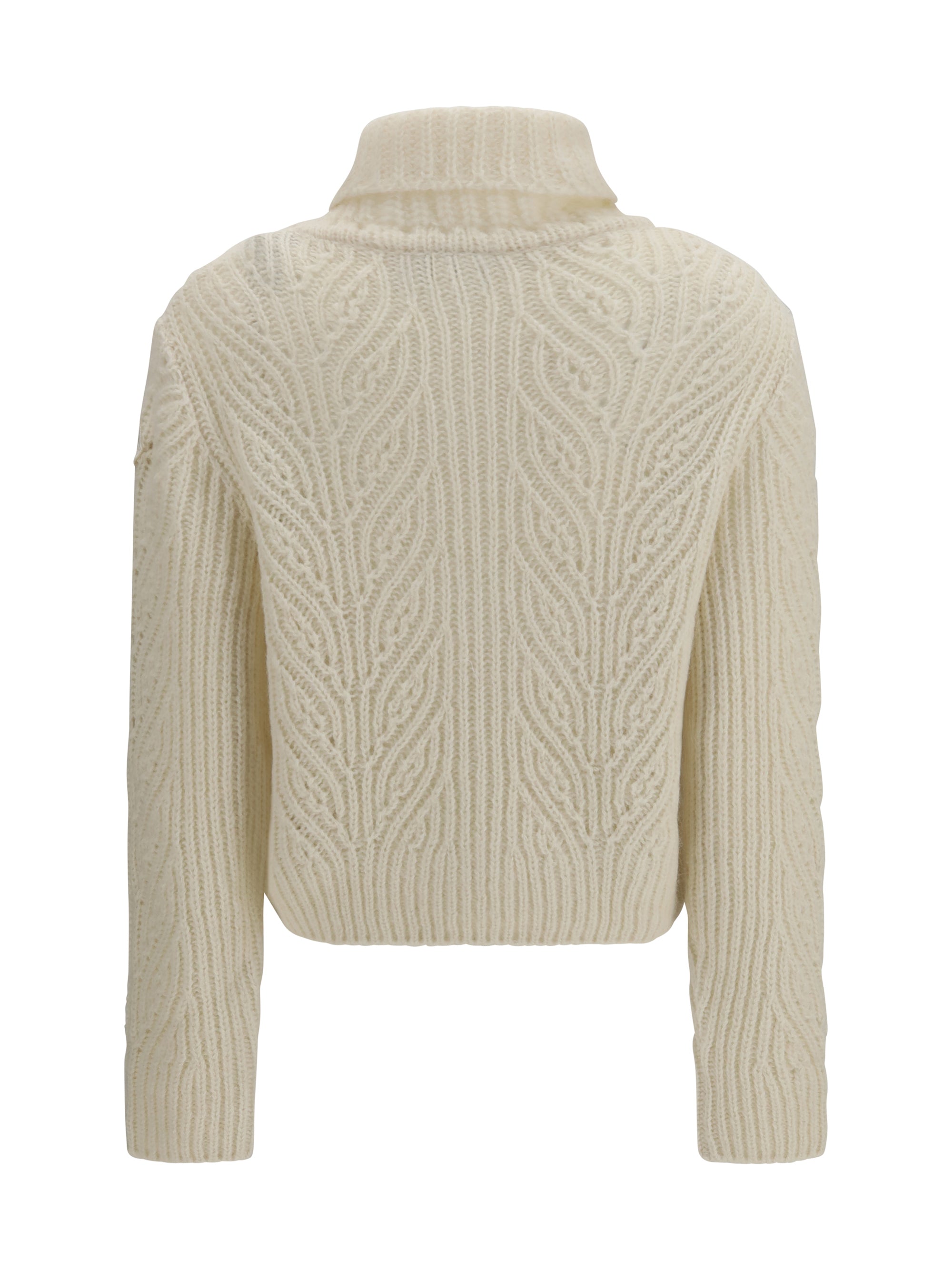 alpaca-blend turtleneck sweater
