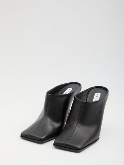 ALAIA 36 square-toe mules