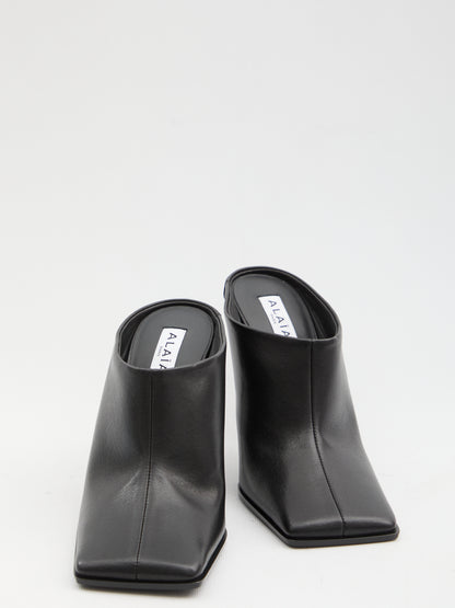 ALAIA 36 square-toe mules