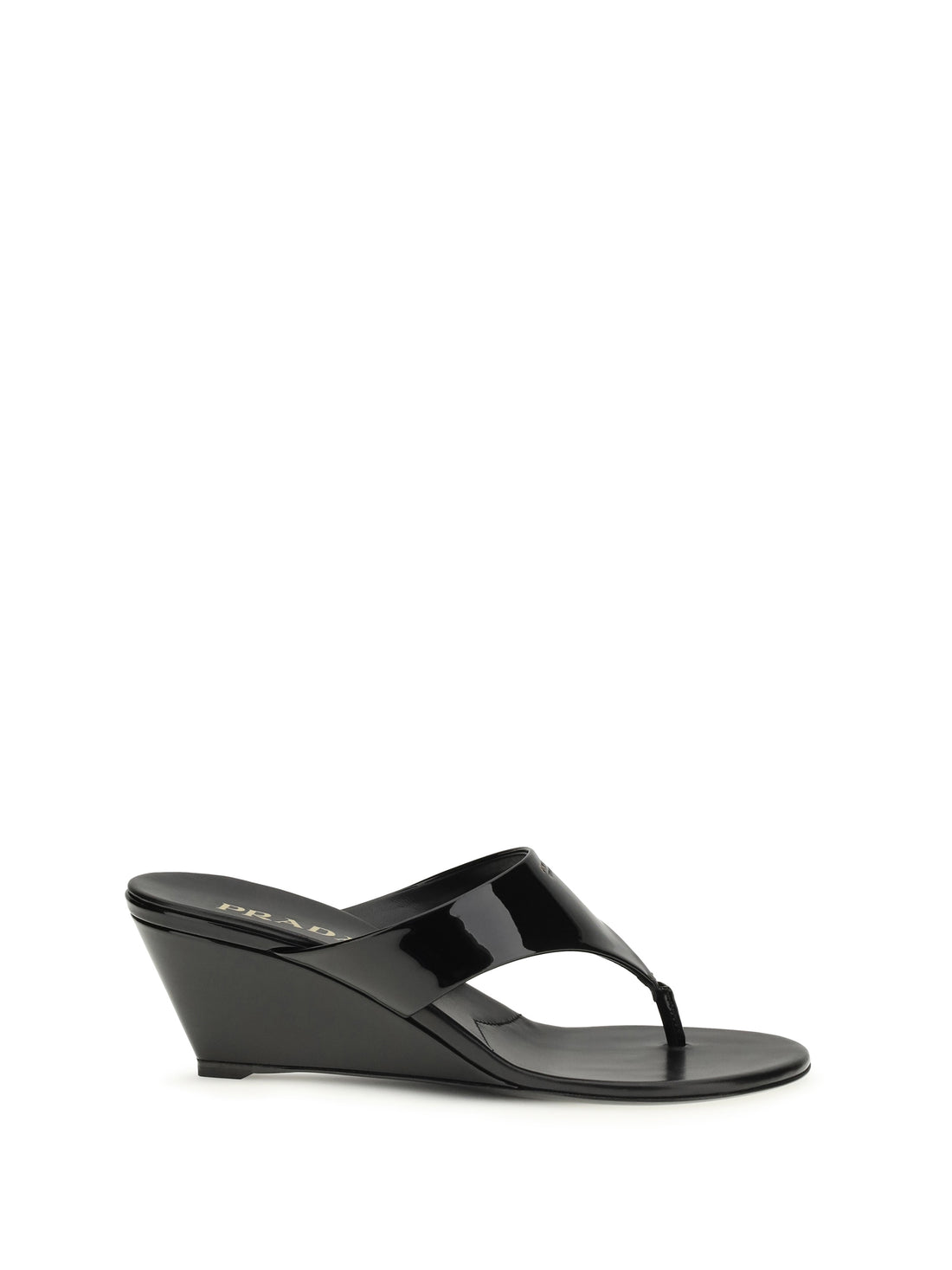 PRADA 38.5 leather thong sandals