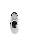 leather sneakers with logo
