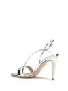 manhattan metallic-effect leather sandals