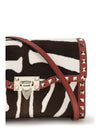 zebra-print shoulder bag