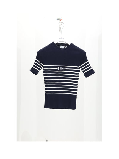 top knitwear marinier con logo