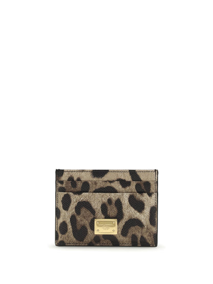 DOLCE &amp; GABBANA OS animal print card holder