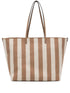 Fendi Large Roll Reversible Shopper In Pequin Striped