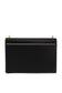 Gaby Small Black Satin And Leather Shoulder Bag