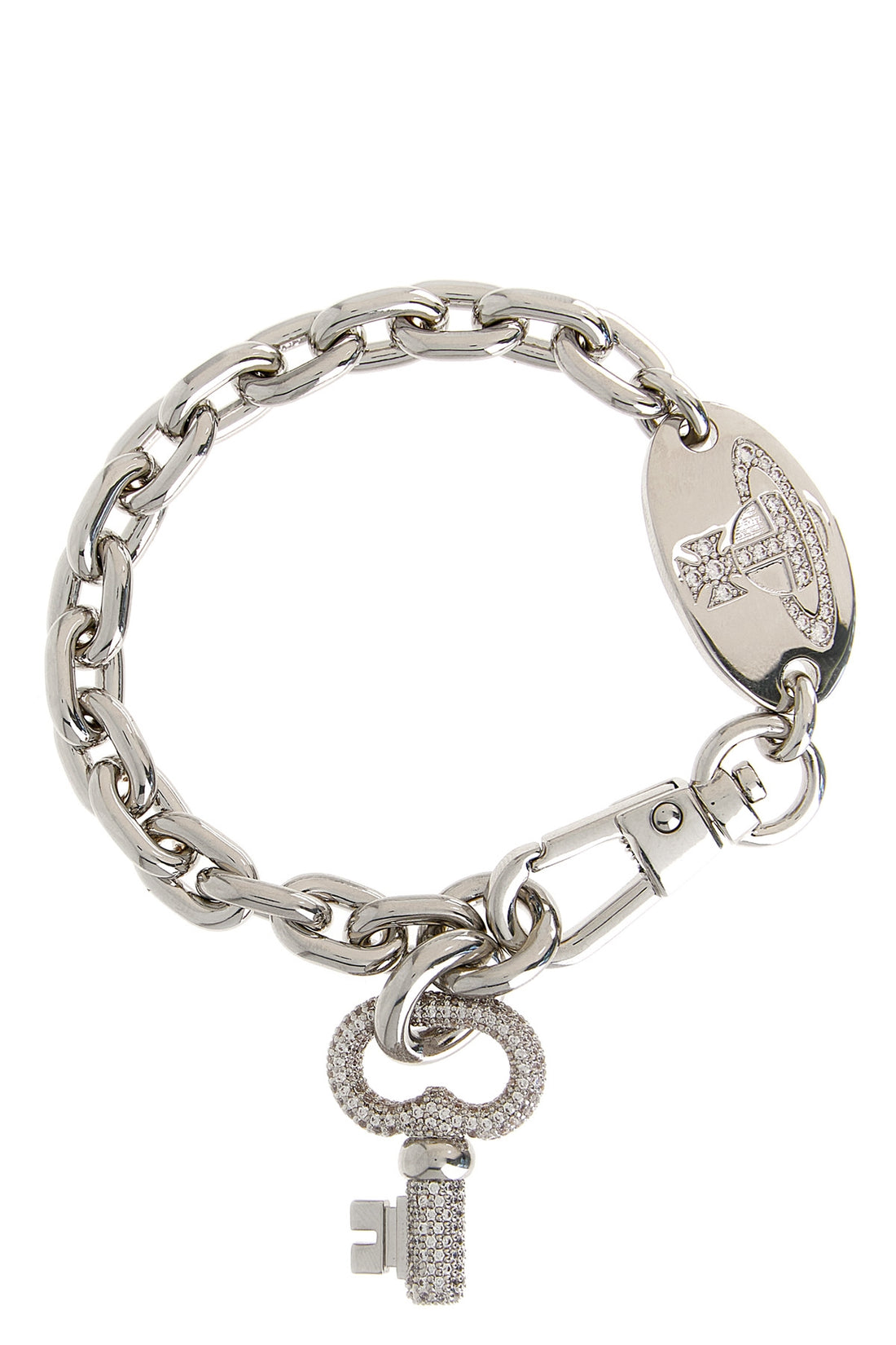 VIVIENNE WESTWOOD 2 silver ovidia bracelet