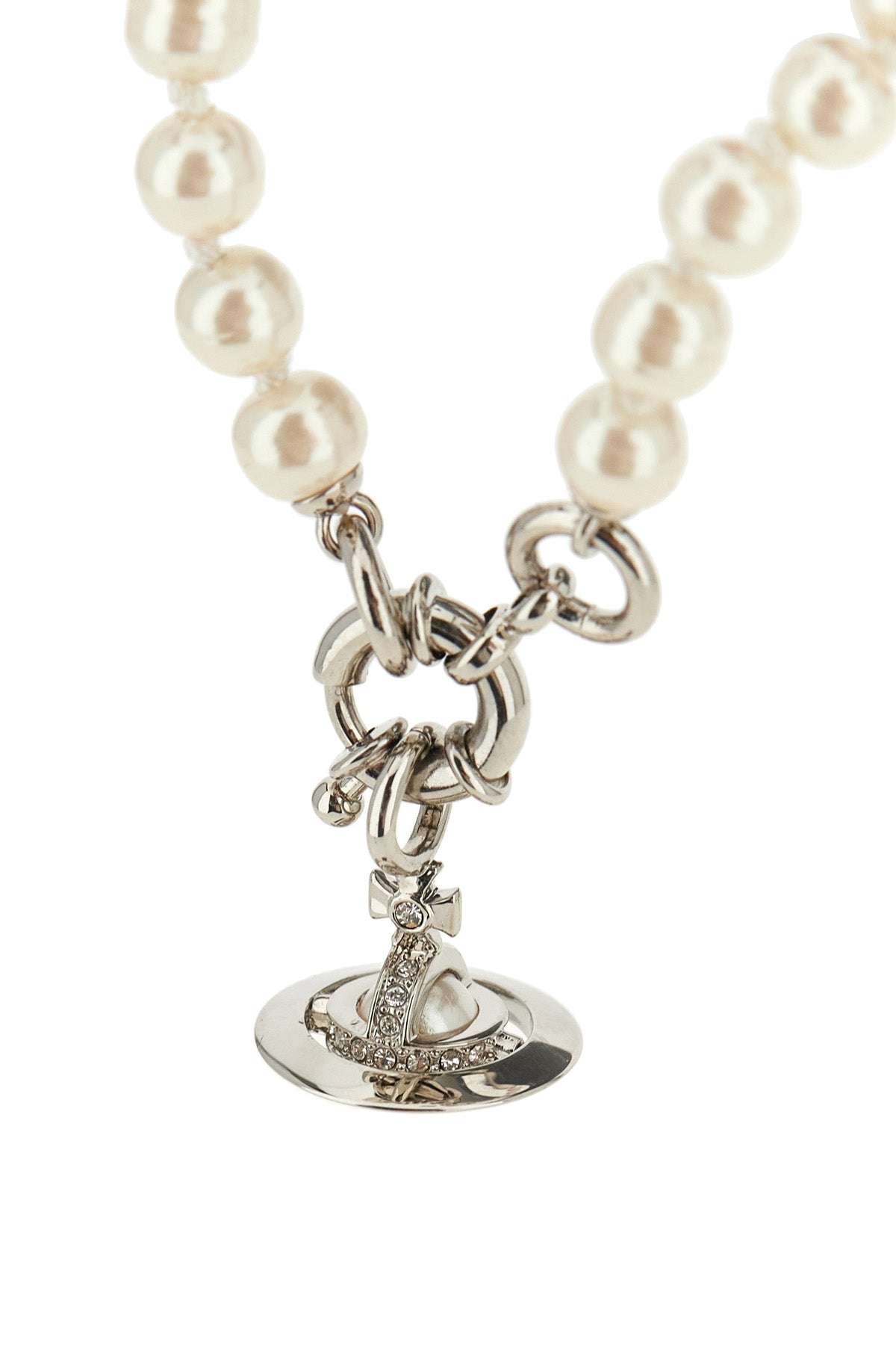 the vivienne westwood aleksa bracelet features a single-strand structure