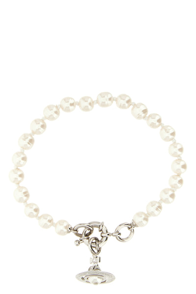 the vivienne westwood aleksa bracelet features a single-strand structure