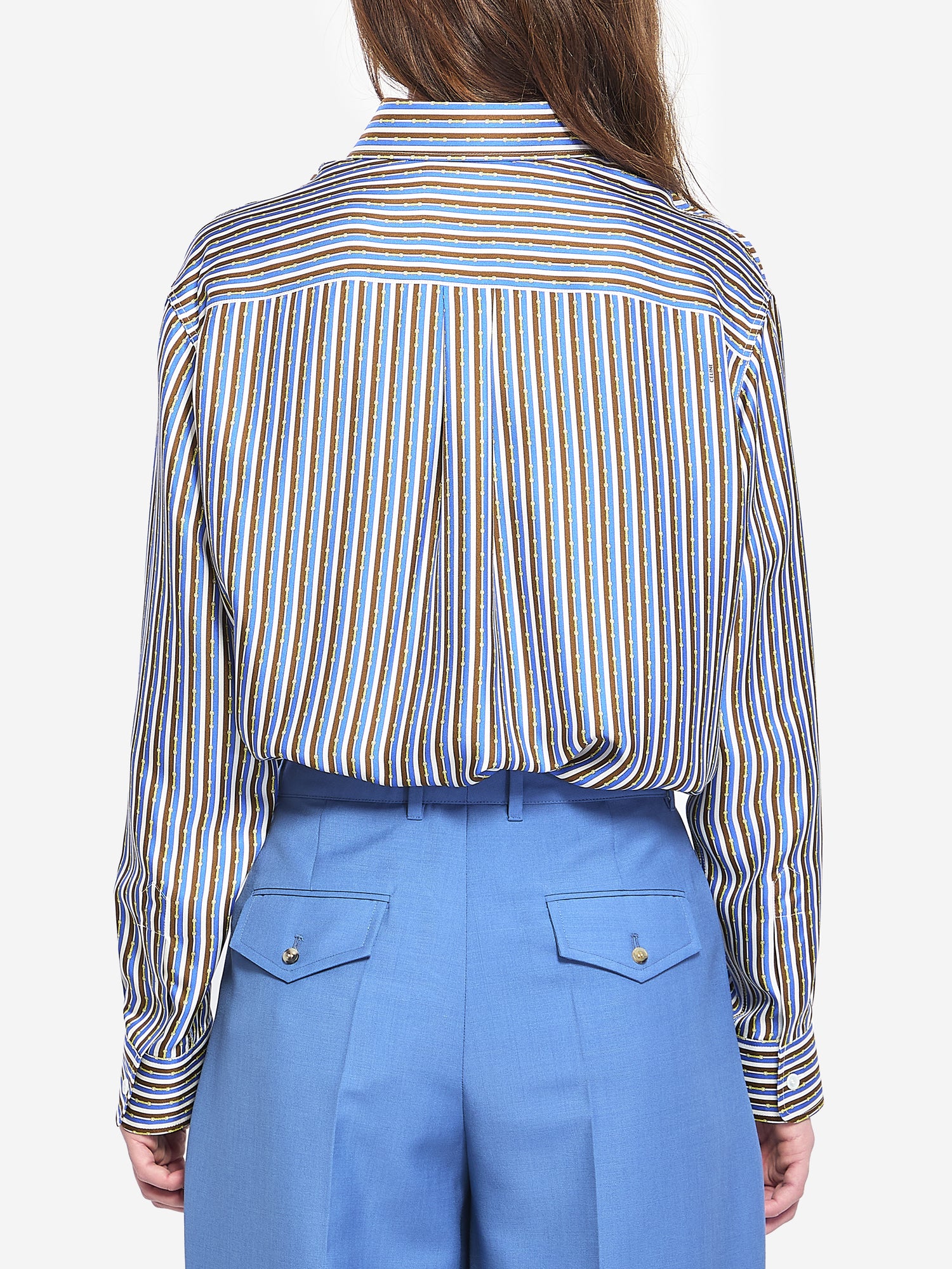 CELINE 36 oversized striped shirt
