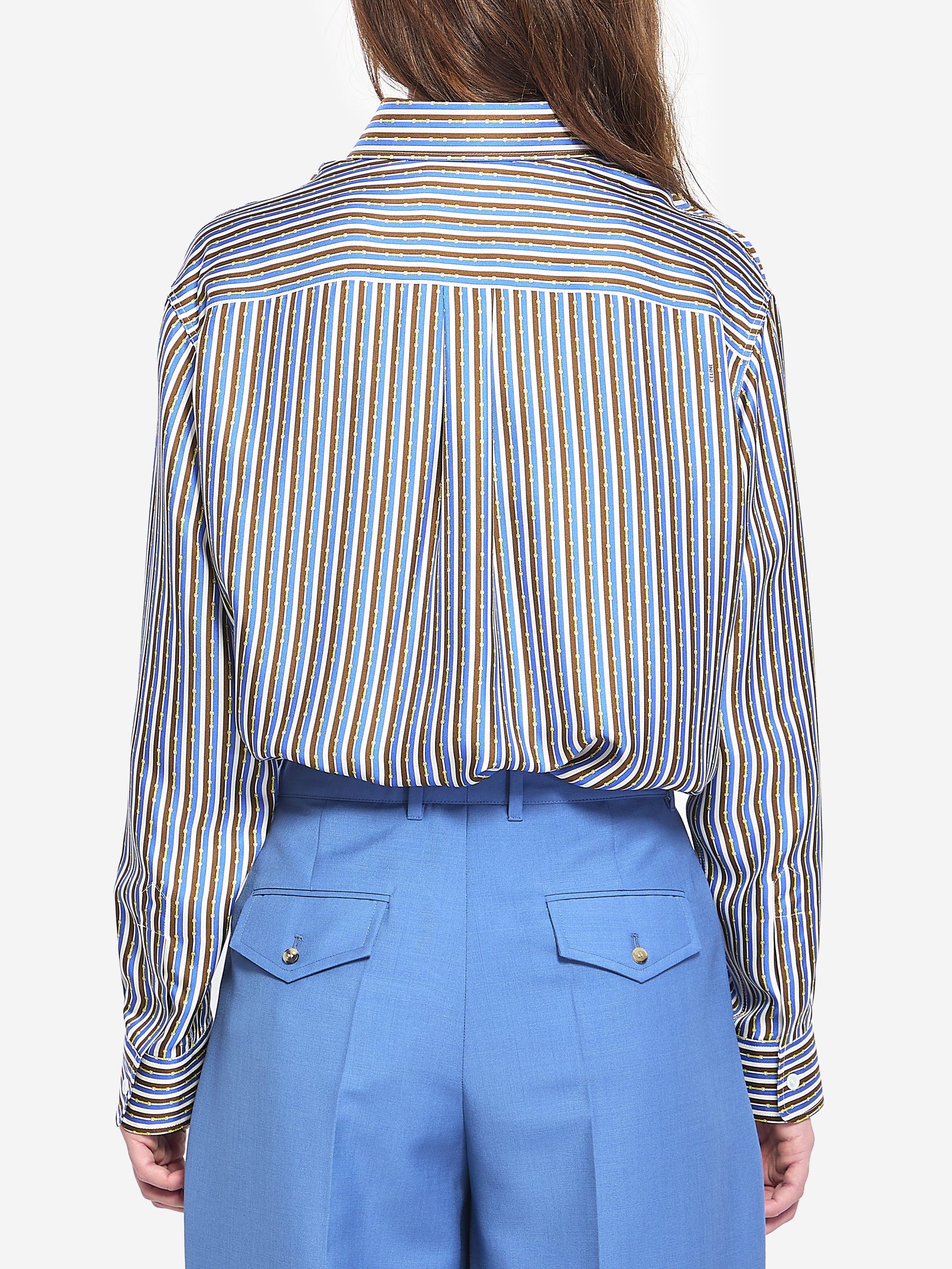 CELINE 36 oversized striped shirt