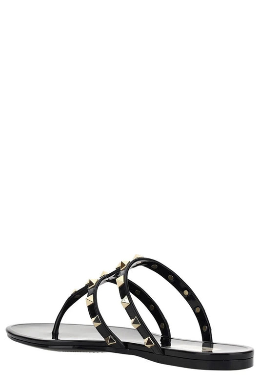 Rockstud PVC Thong Sandals