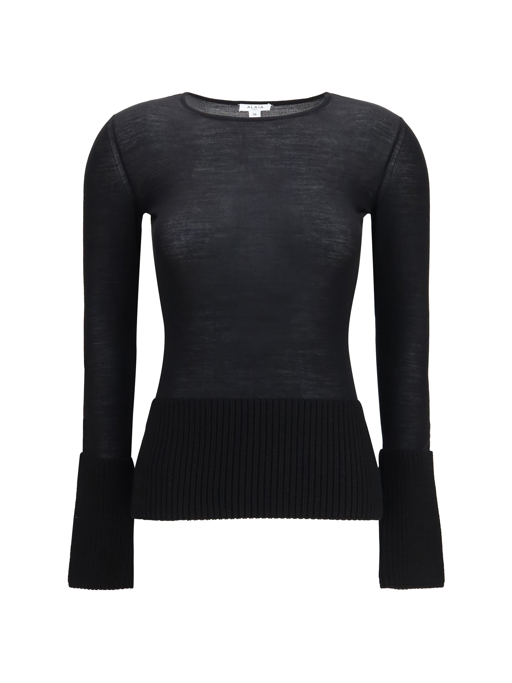 merino wool crewneck top