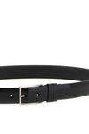 brushed leather belt