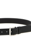 claudio zerbini belt in fine black calf