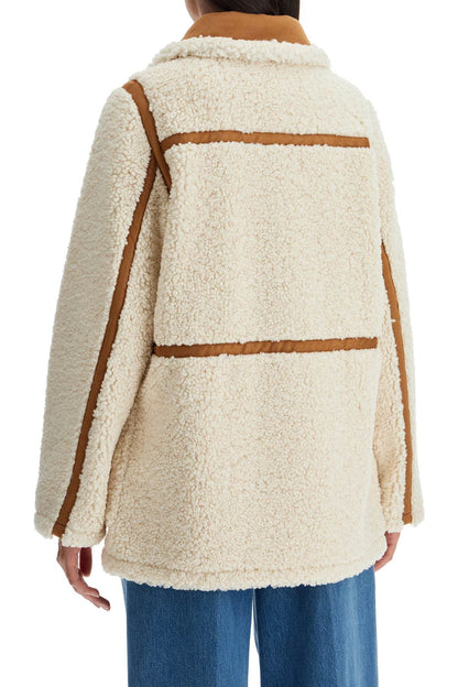 chloe faux shearling jacket