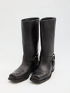 high biker boots