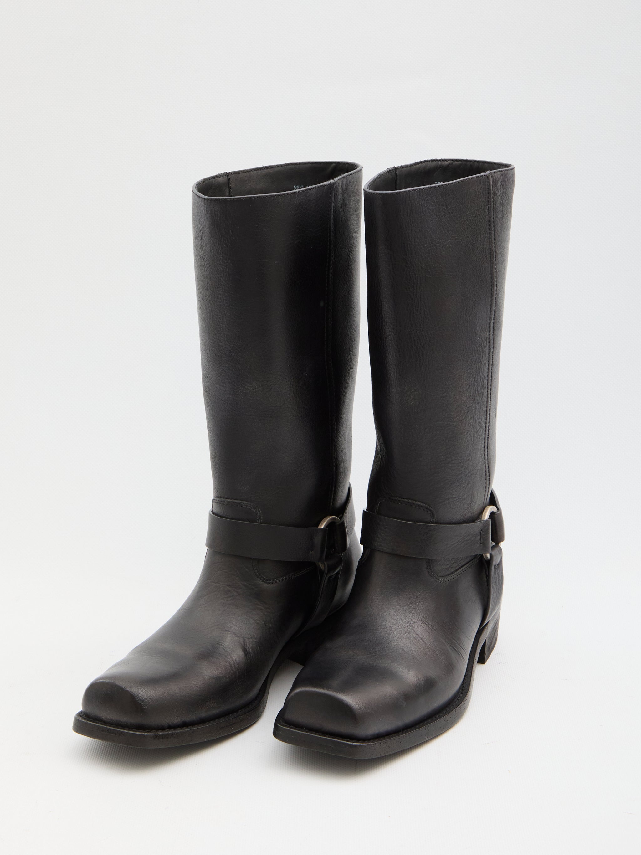 high biker boots