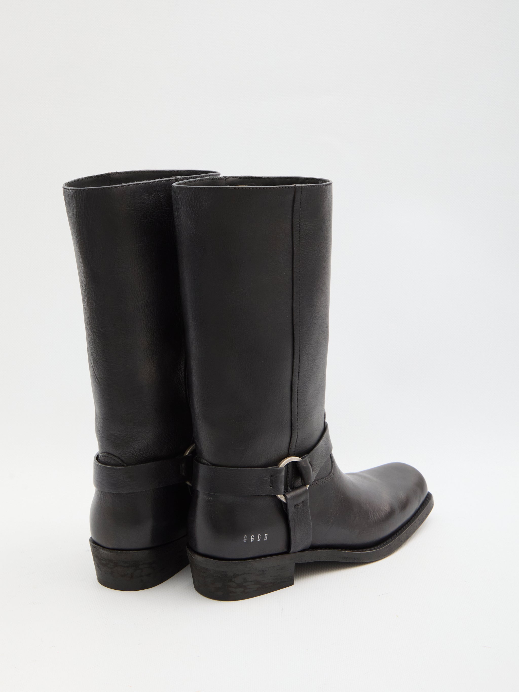 high biker boots