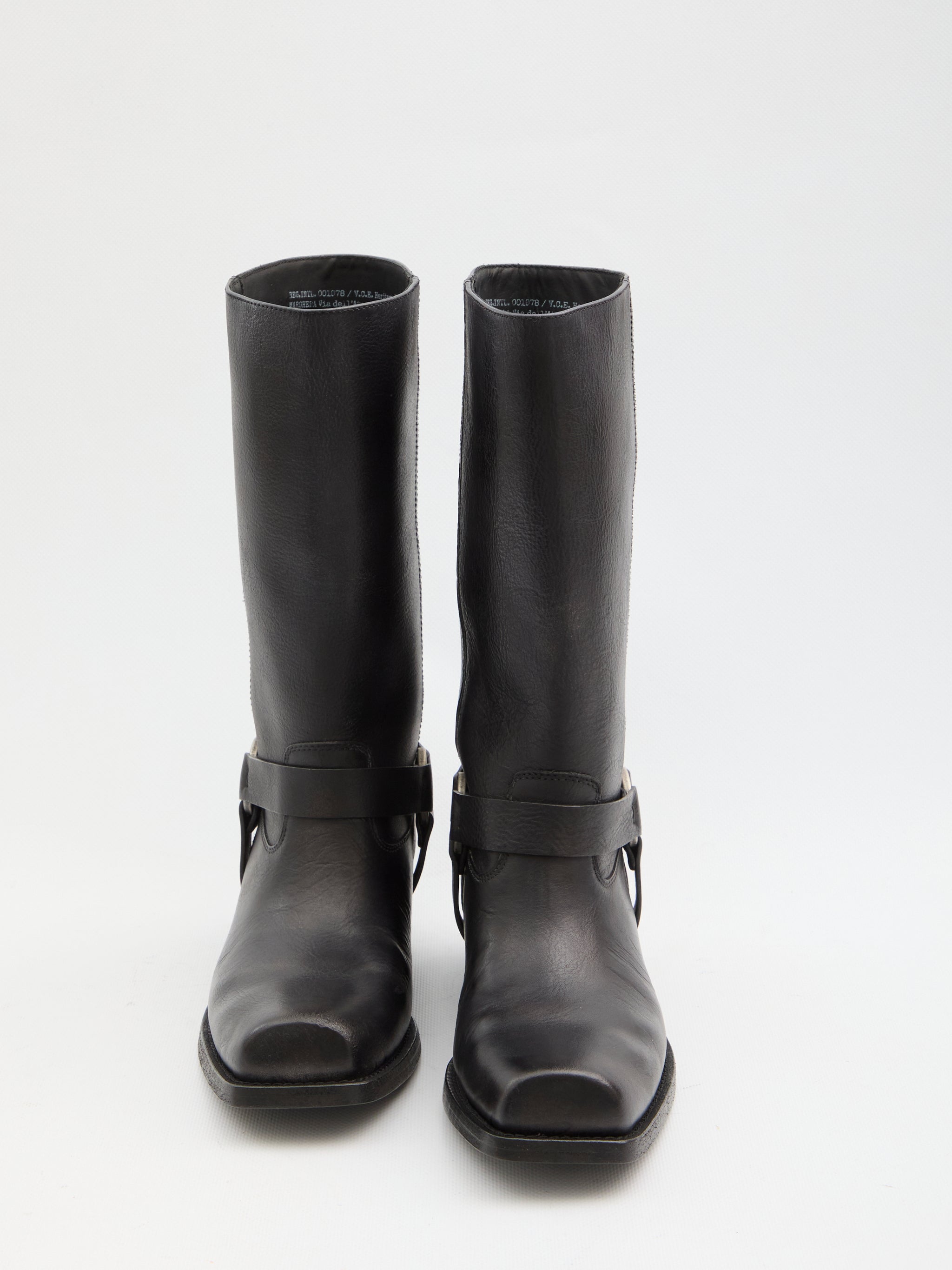 high biker boots