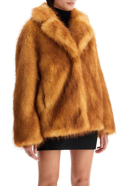 short janice coat in faux fur