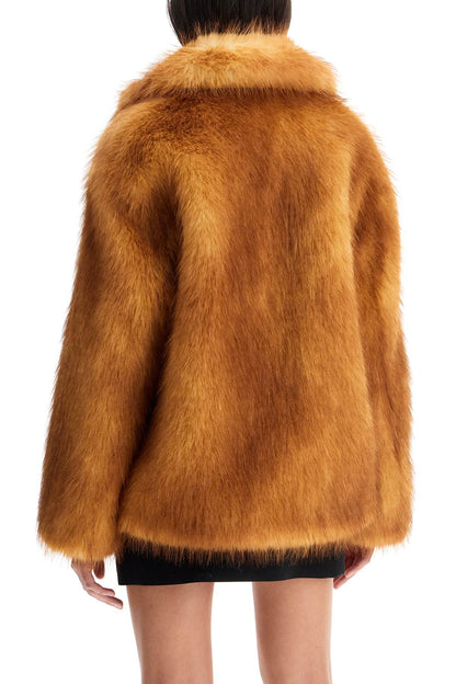 short janice coat in faux fur