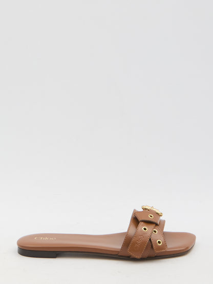CHLOE 36 mae flat mules